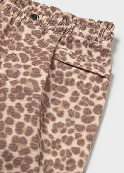 Pantalon en velours côtelé noix