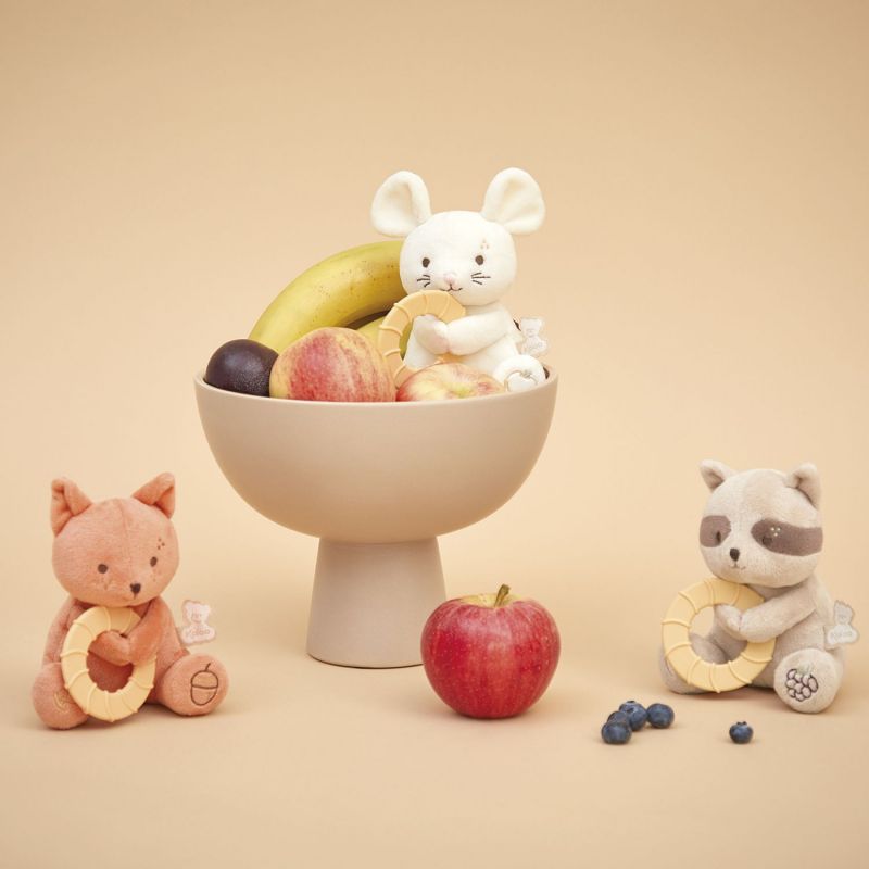 Peluche anneau de dentition souris
