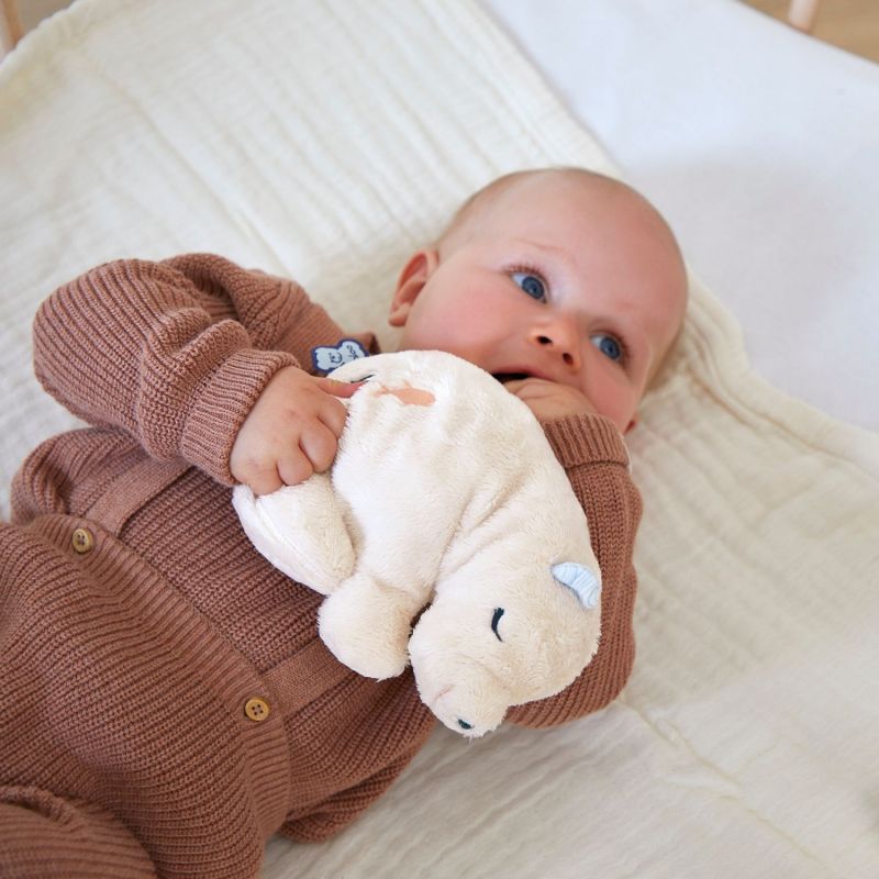 Peluche bouillotte bien-être ours petit calme