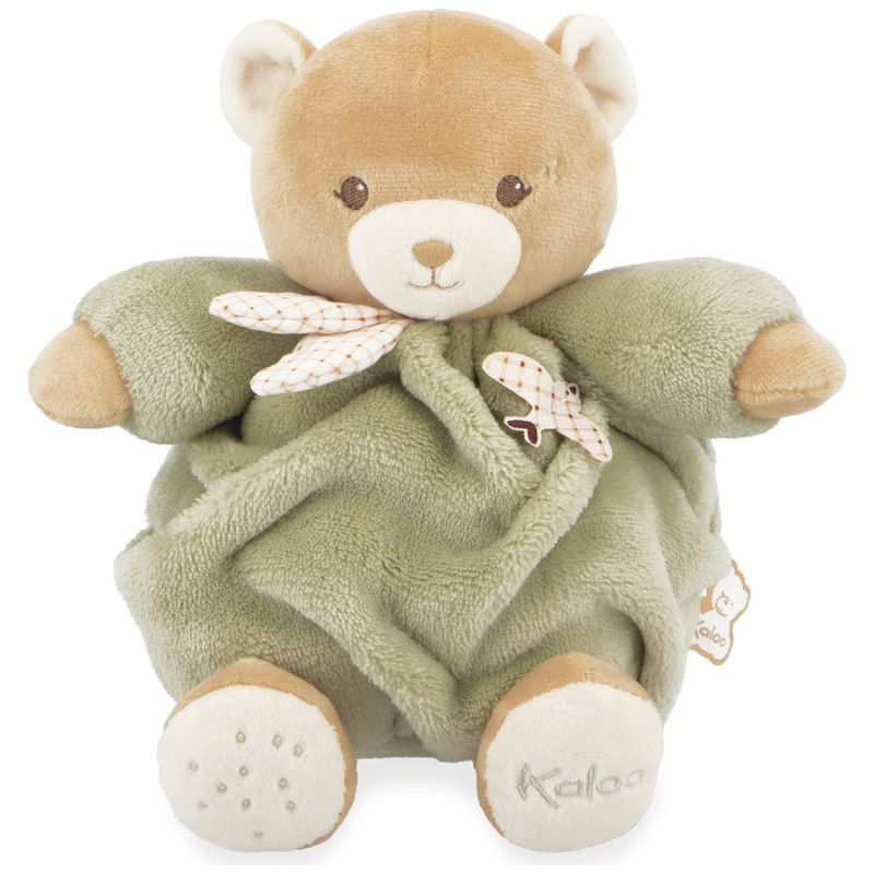 Peluche ours patapouf vert 17 cm