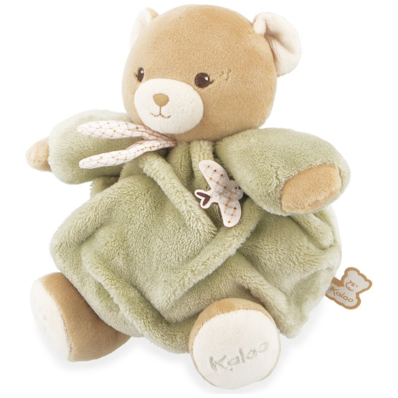 Peluche ours patapouf vert 17 cm