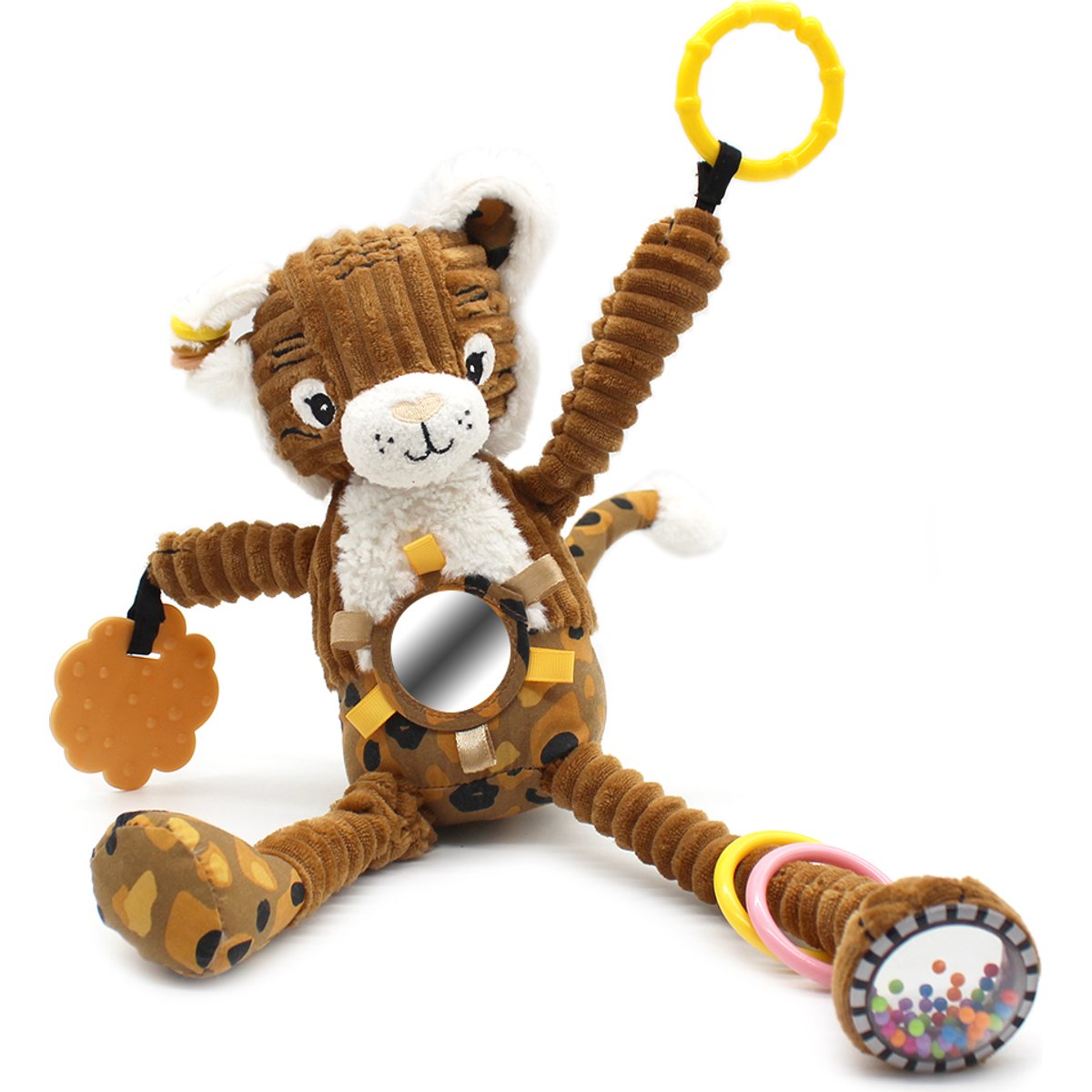 Peluche d'activités nomade Spéculos le tigre