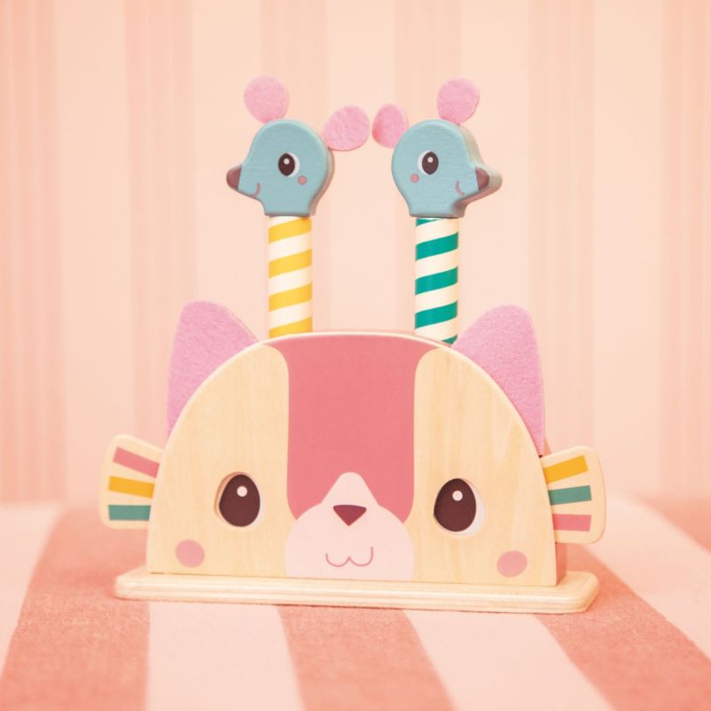 Jouet en bois Pop-up Jeanne le chat