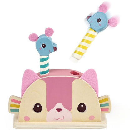 Jouet en bois Pop-up Jeanne le chat