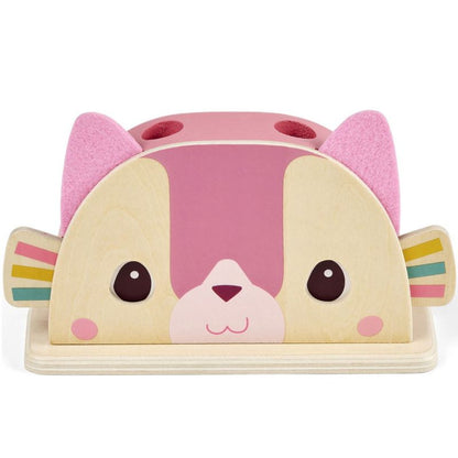 Jouet en bois Pop-up Jeanne le chat