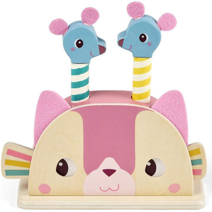 Jouet en bois Pop-up Jeanne le chat