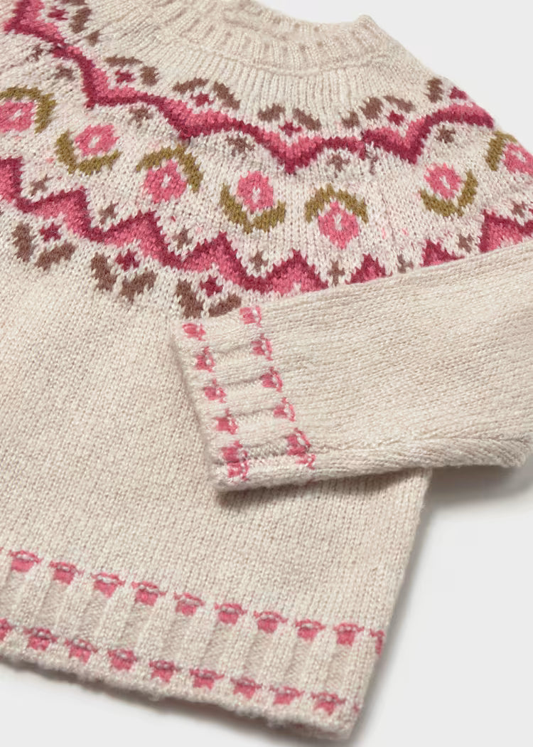 Pull jacquard milk vigoré