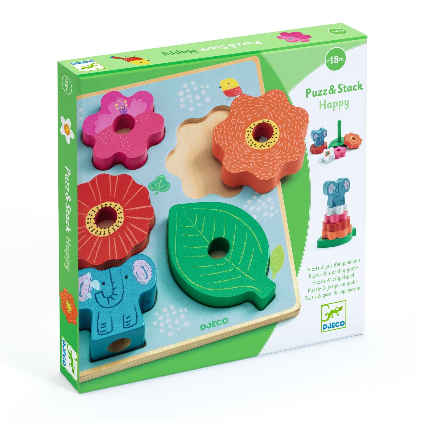 Puzzle en relief Puzz& Stack happy ( 7 pièces )