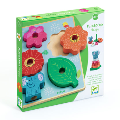 Puzzle en relief Puzz& Stack happy ( 7 pièces )