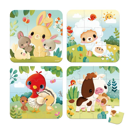 Puzzles évolutifs Animaux ferme