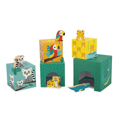 Pyramide 5 cubes tropik