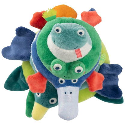 Pyramide d'animaux empilables tissu La mare aux grenouilles
