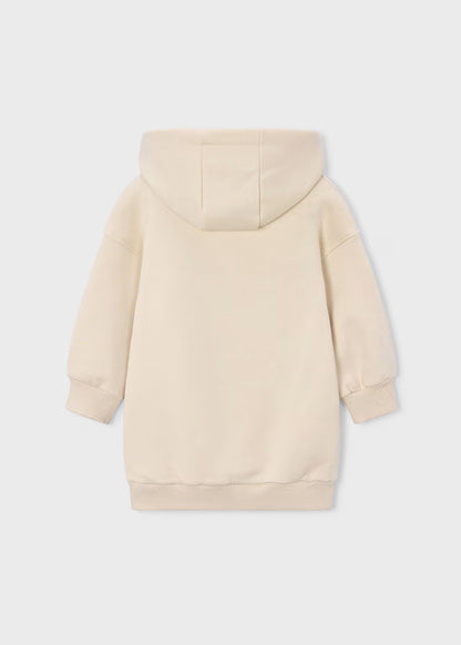 Robe en molleton à capuche tofu