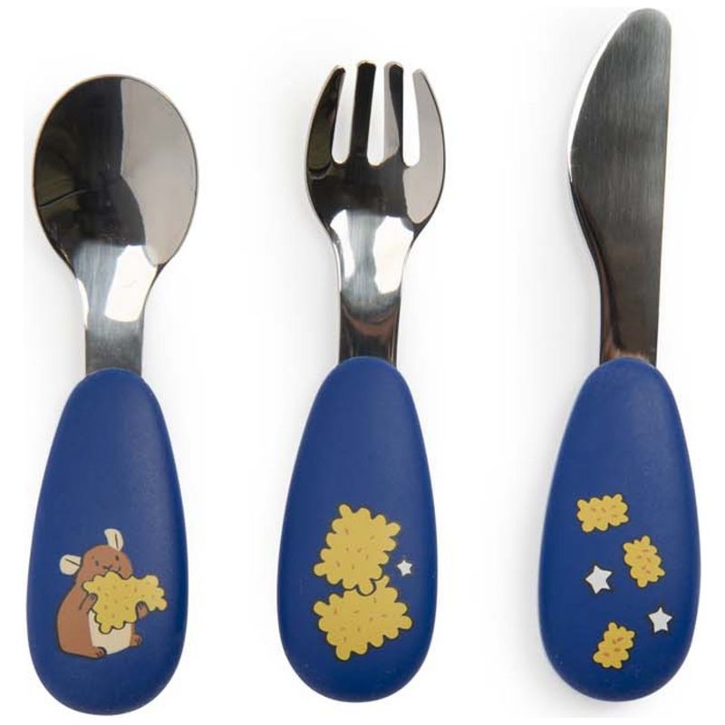 Set couverts silicone Puce et Pilou