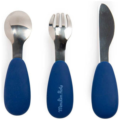 Set couverts silicone Puce et Pilou
