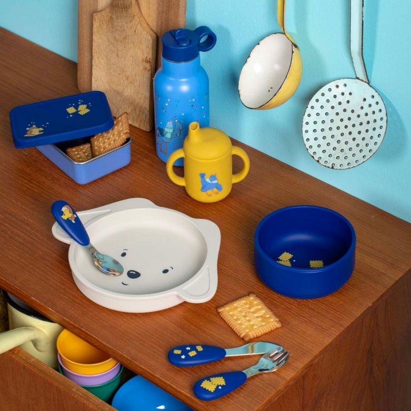 Set couverts silicone Puce et Pilou