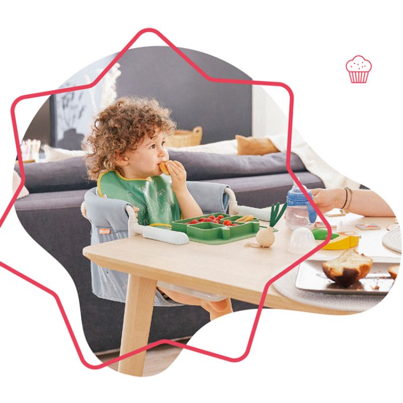 Siège de table nomade bleu