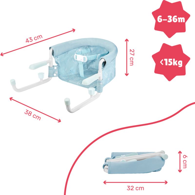 Siège de table nomade bleu
