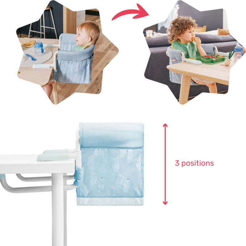 Siège de table nomade bleu