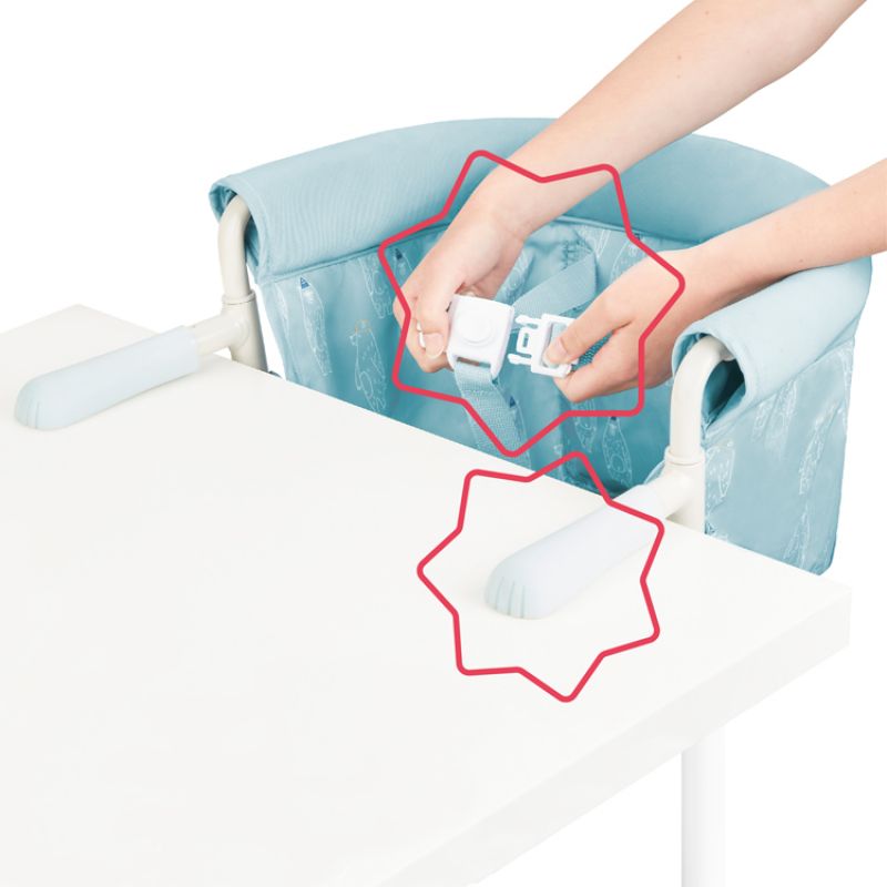 Siège de table nomade bleu