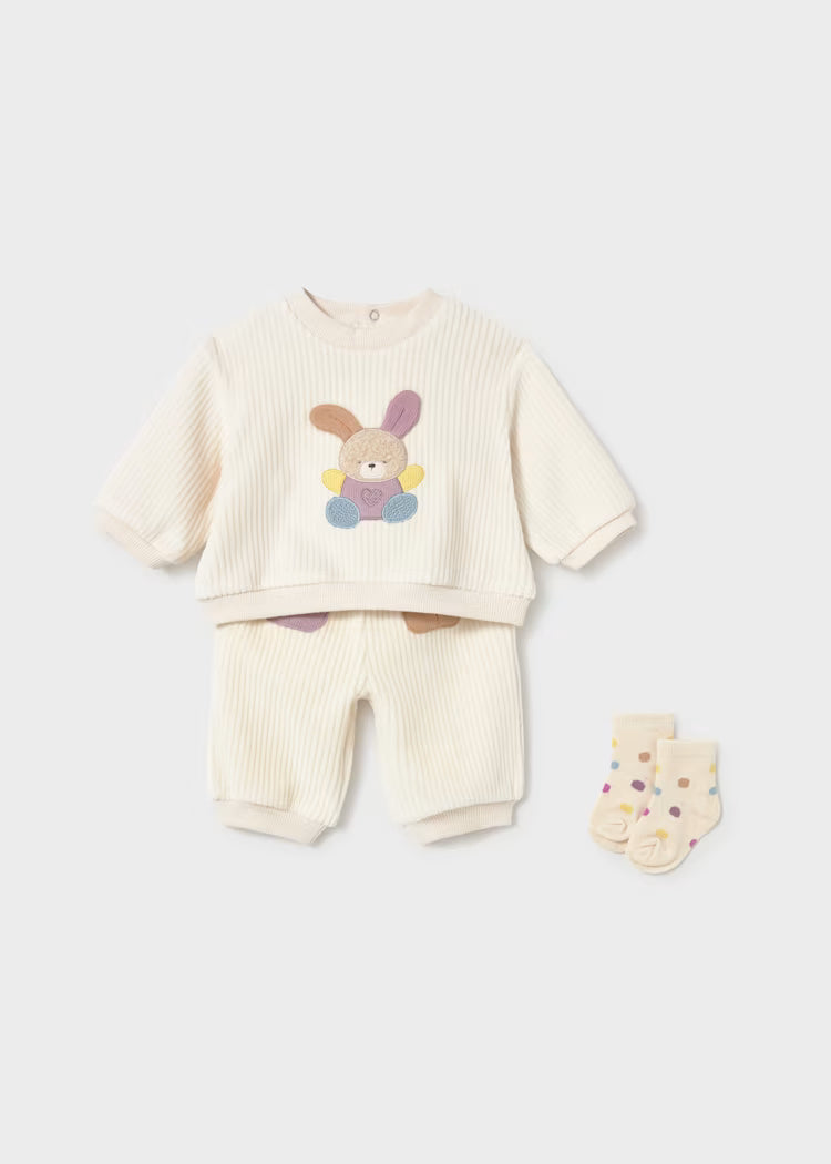 Survêtement nouveau-né avec chaussettes céramique