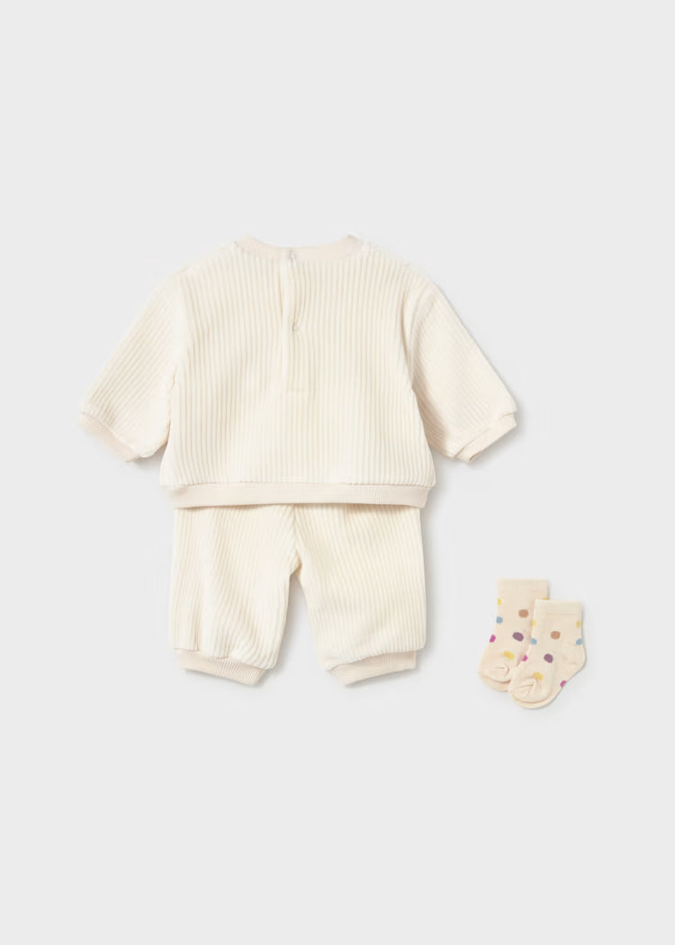 Survêtement nouveau-né avec chaussettes céramique