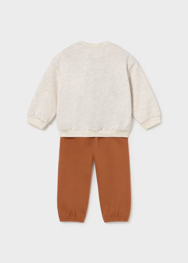 Survêtement sérigraphié bébé brique