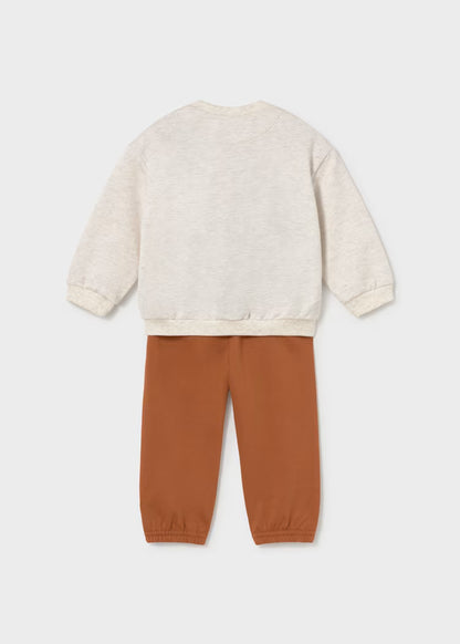 Survêtement sérigraphié bébé brique