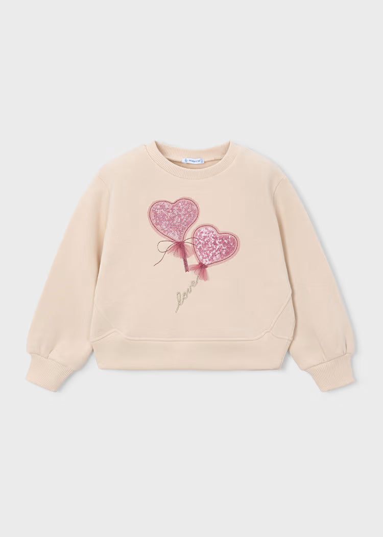Sweat à appliques tofu