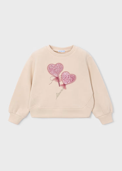 Sweat à appliques tofu