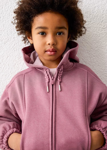 Sweat zippé violet vigoré