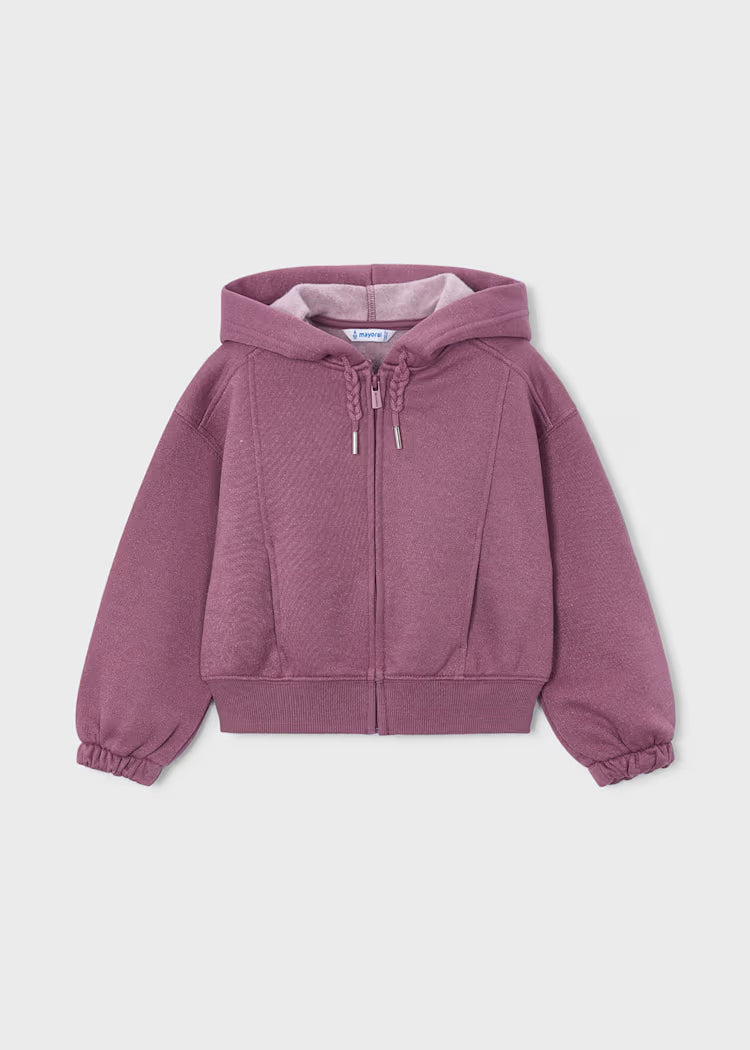 Sweat zippé violet vigoré