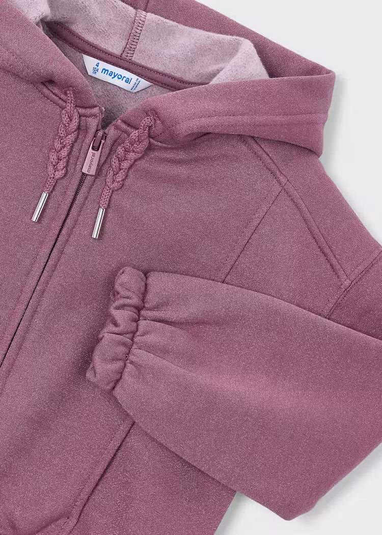 Sweat zippé violet vigoré