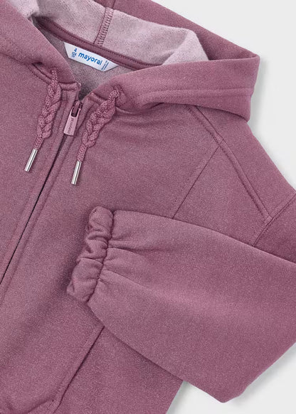 Sweat zippé violet vigoré