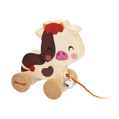 Vache à promener ferme
